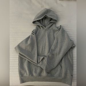 Cozy Fleece Mega Raglan™ Hoodie || Heather Chrome, size M